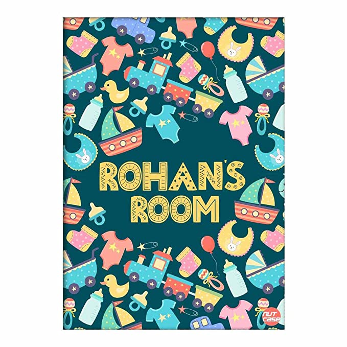 Custom Wall Stickers for Bedroom with Name - Car and Ships Blue