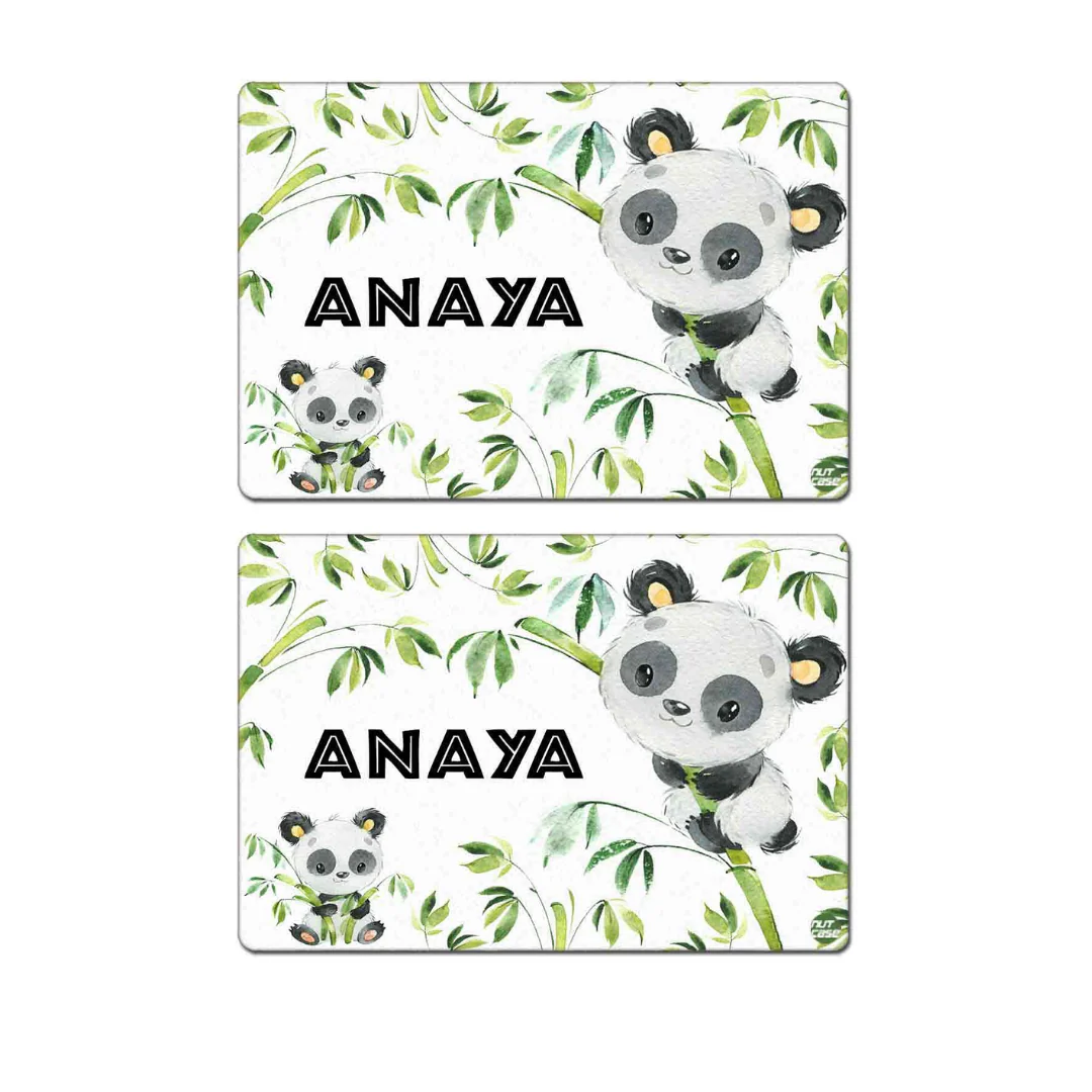 Personalized Tablemat Return Gifts for First Birthday Party - Cute Panda - Image 4