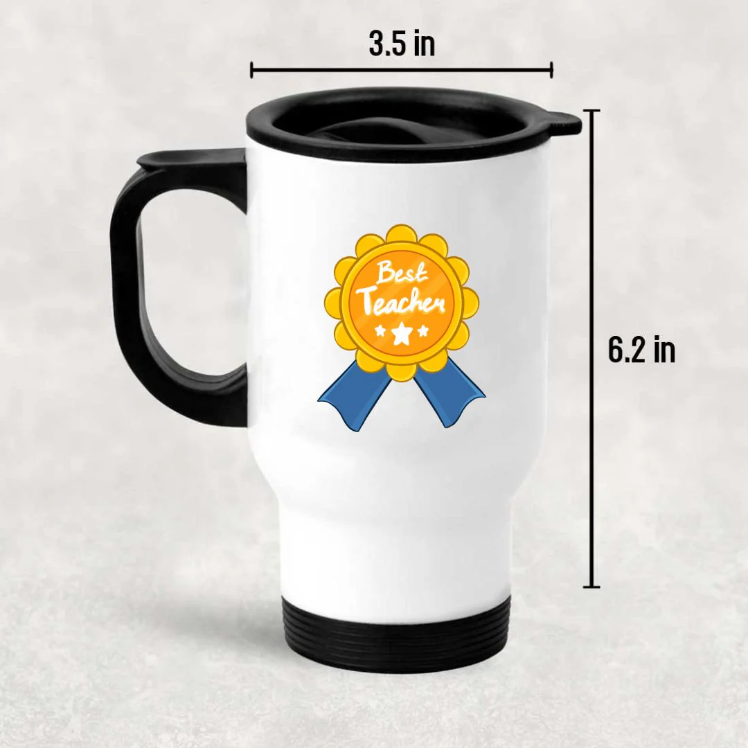 Teachers Day Mug – Stainless Steel Car Coffee Tumbler with Lid - Image 3