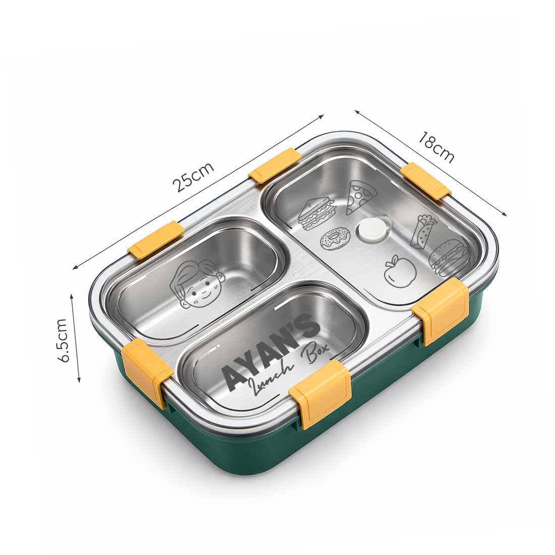 Personalized Tiffin Box Stainless Steel Children’s Lunch Box - Image 8