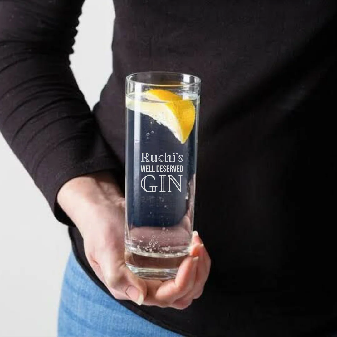Personalized Tom Collins Glassware Engraved Gin Cocktail Highball Glasses - Image 5