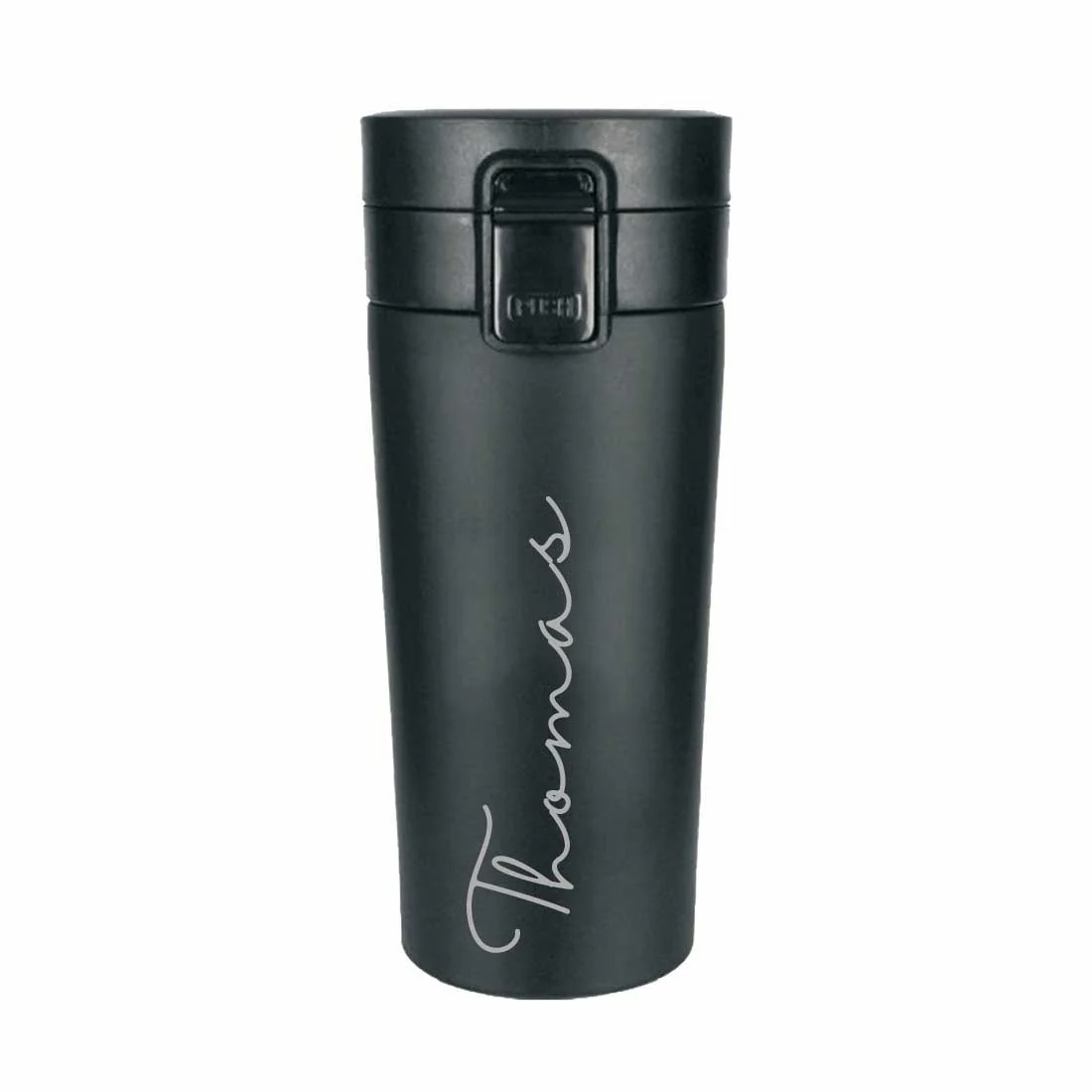Personalized Travel Coffee Flask Sipper With Name Engraved - Calligraphy 380ML - Image 16