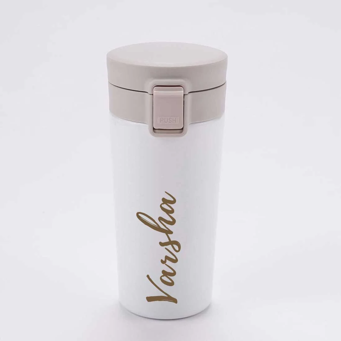 Personalized Travel Coffee Flask Sipper With Name Engraved - Calligraphy 380ML - Image 8