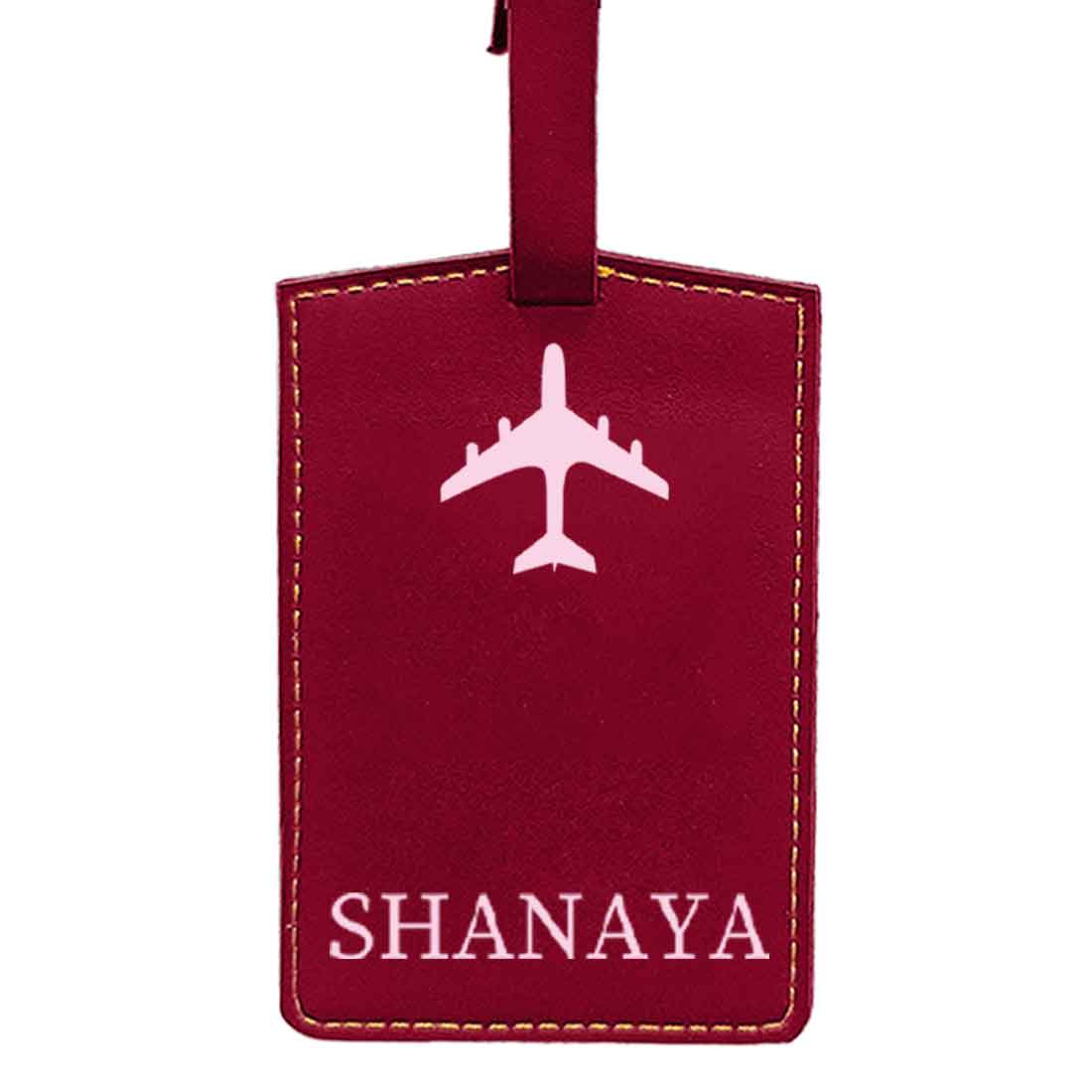 Personalized Travel Luggage Tags with Name PU Leather Suitcase Tags - ADD NAME - Image 15