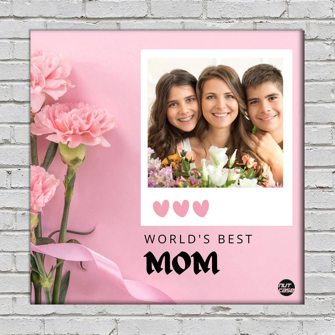 Personalized Wall Art For Mother's Day Gift - Pink Heart - Image 4