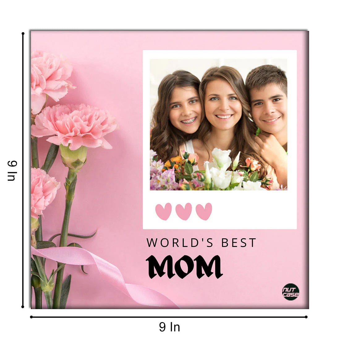 Personalized Wall Art For Mother's Day Gift - Pink Heart - Image 5