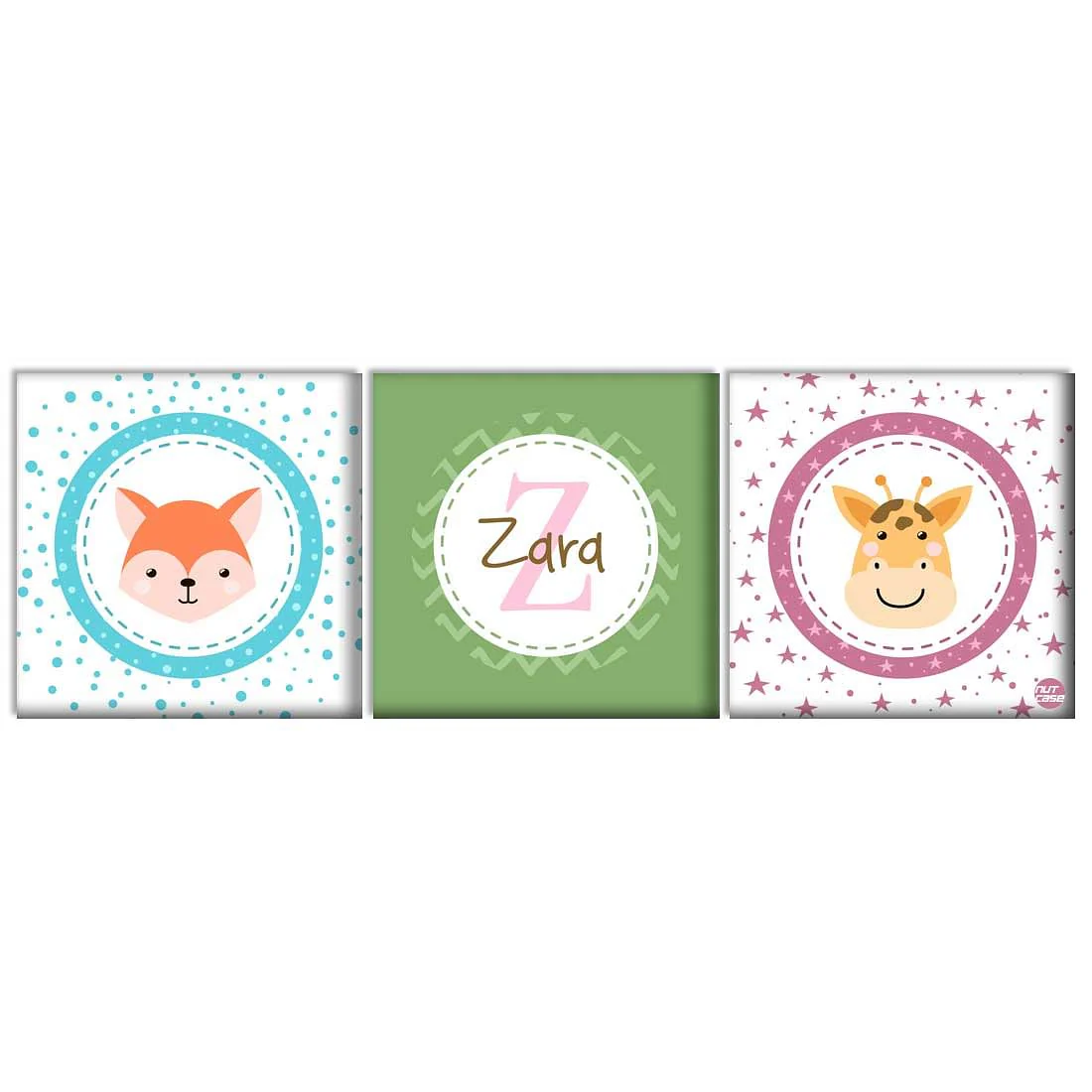 Custom Nursery Wall Art - Fox and Giraffe Face - Image 3