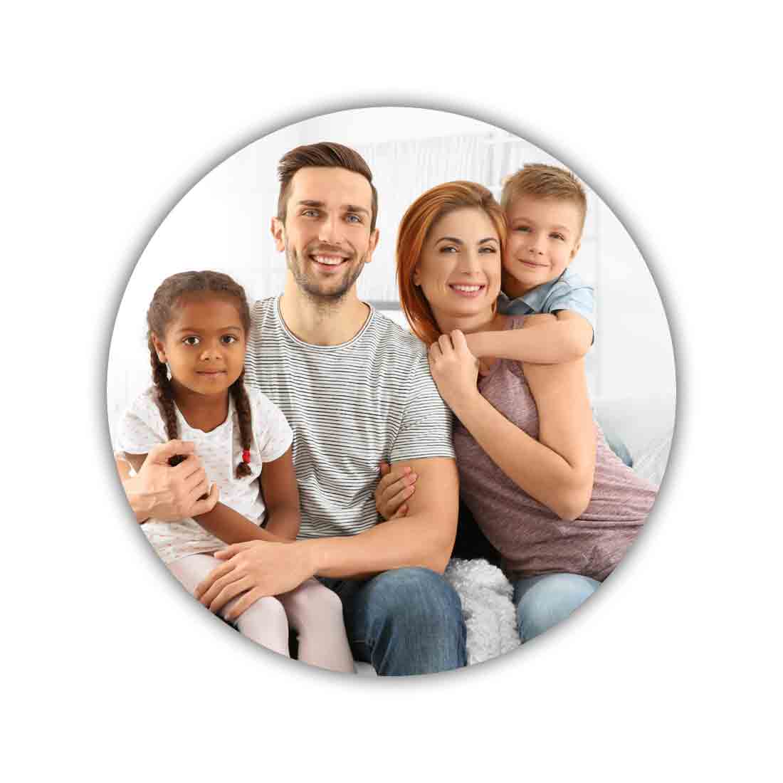 Photo Collage Wall Art Decor Round Acrylic Photo Frame Set of 4 with Text-This is us - Image 4