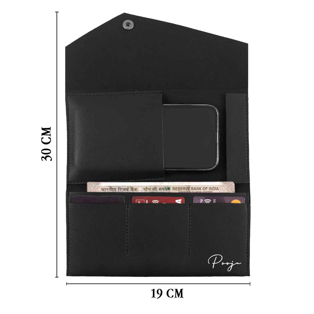 Personalized Wallet for Women-Envelope Clutch with Name - Image 10