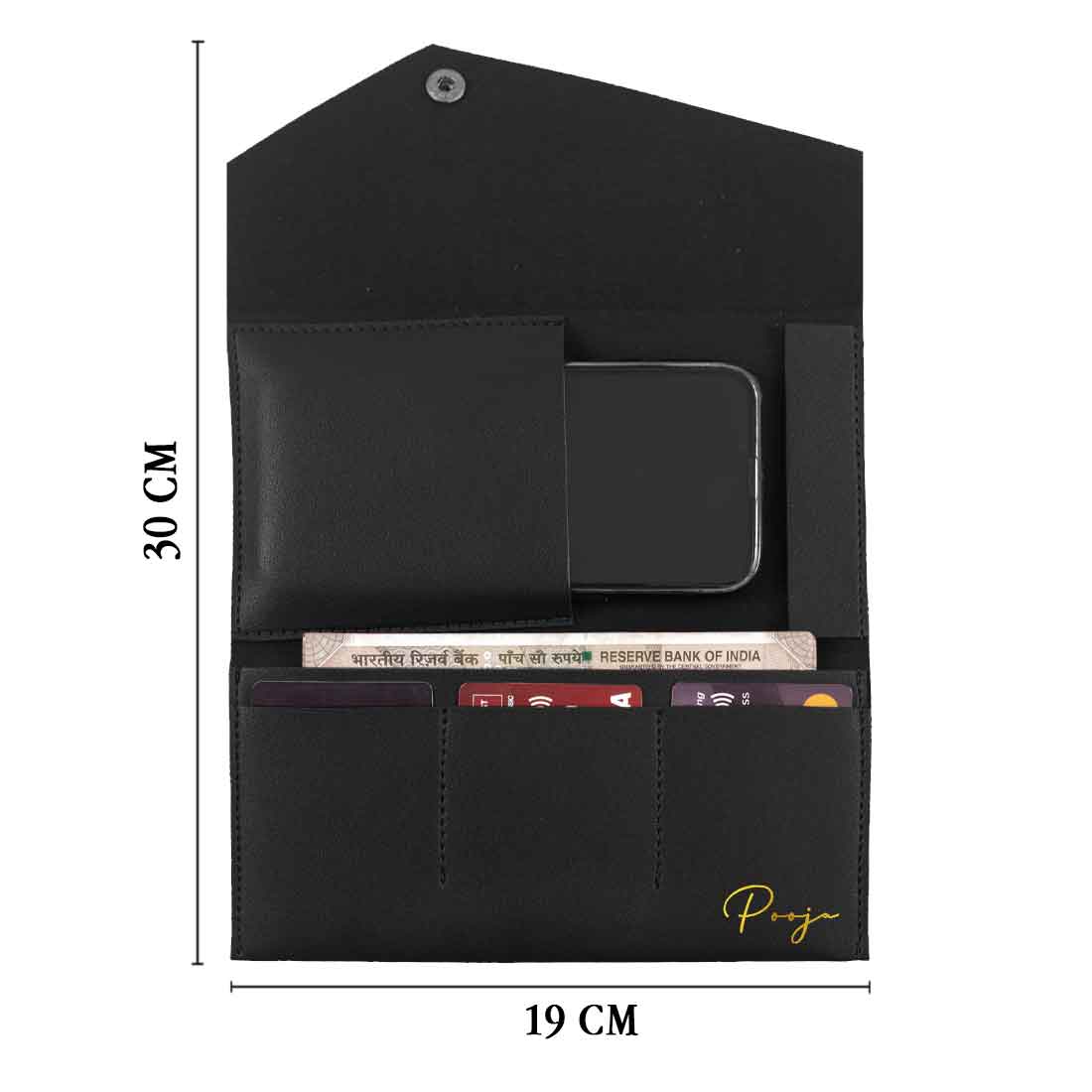 Personalized Wallet for Women-Envelope Clutch with Name - Image 6