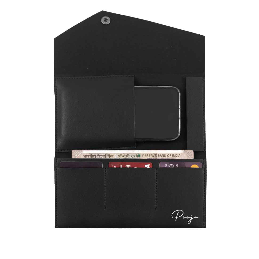 Personalized Wallet for Women-Envelope Clutch with Name - Image 9