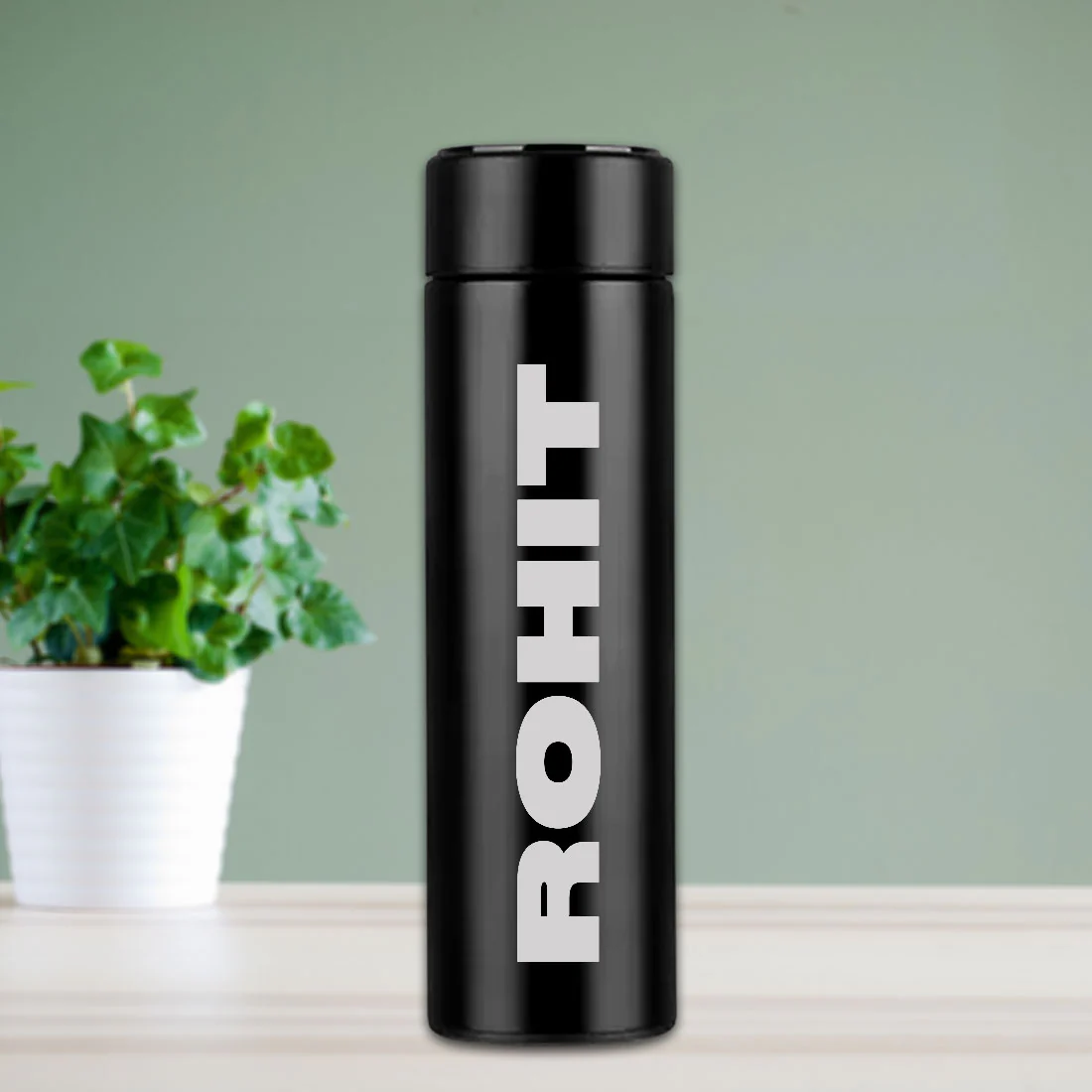 Engraving Personalised Tea Flask with Temperature Display - Add Name - Image 2