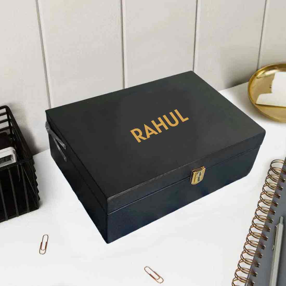 Personalized Whiskey Glass Gift Set Box - Gifts for Husband Boyfriend Boss - Image 4