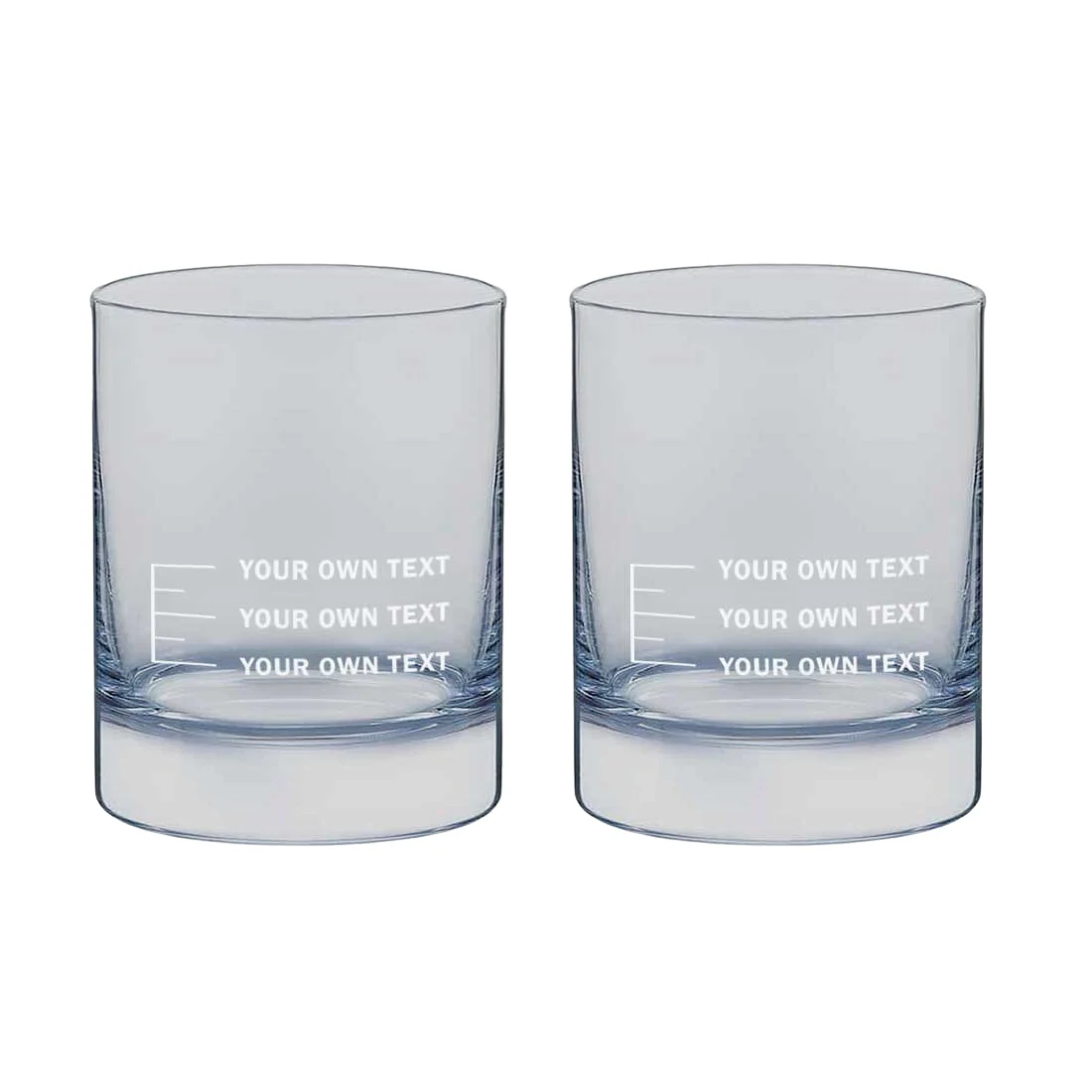Personalized Whiskey Glass With Measurement Marking - Add Your Own - Image 3
