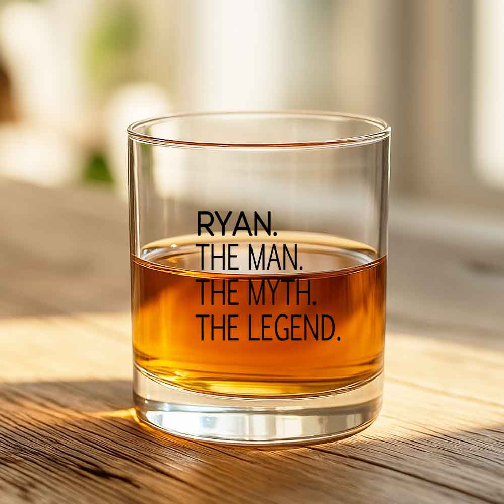 Classic Personalized Whiskey Glass with Name-Birthday Gift for your boss - Image 3