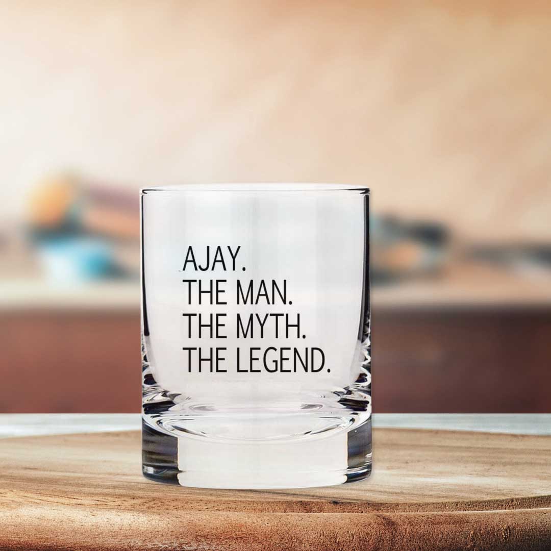 Classic Personalized Whiskey Glass with Name-Birthday Gift for your boss - Image 5
