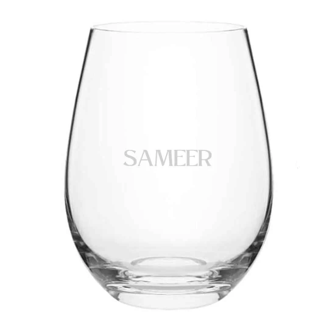 Personalized Whisky Glass Custom Stemless Wine & Cocktail Glass With Engraving - Image 7