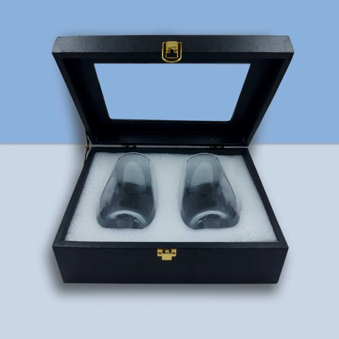 Personalized Stemless Wine Glasses Set of 2 With Gift Box Available in Black Pink Blue or Green Boxes - Image 8