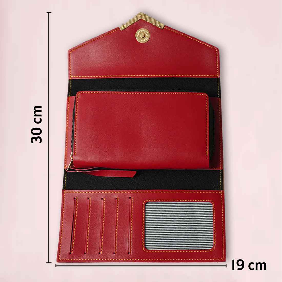 Personalized Women's Clutch Purse - Faux Leather Wallet for Women - Image 9
