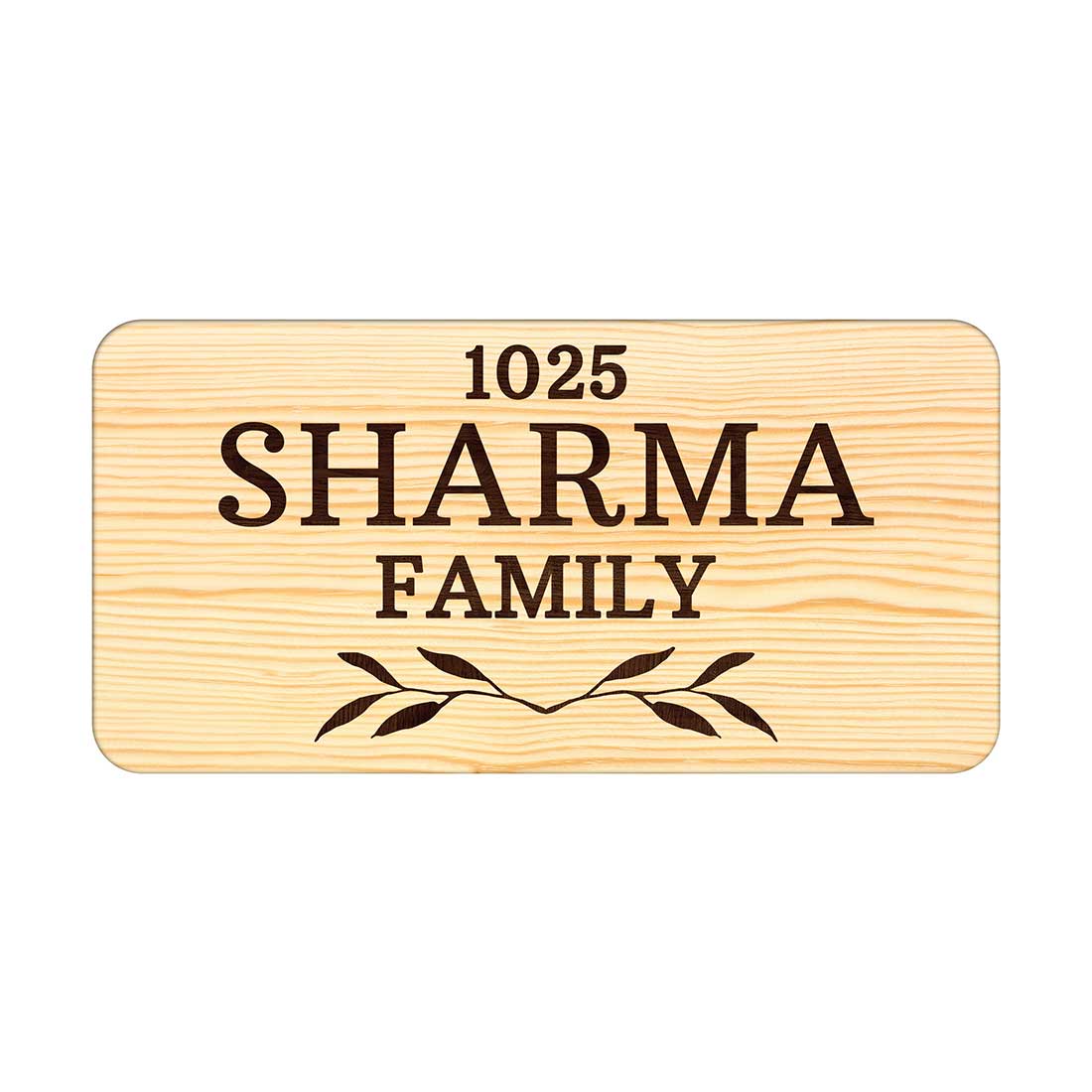 Personalized Wooden Name Plate for Home Bungalows - Classic - Image 5