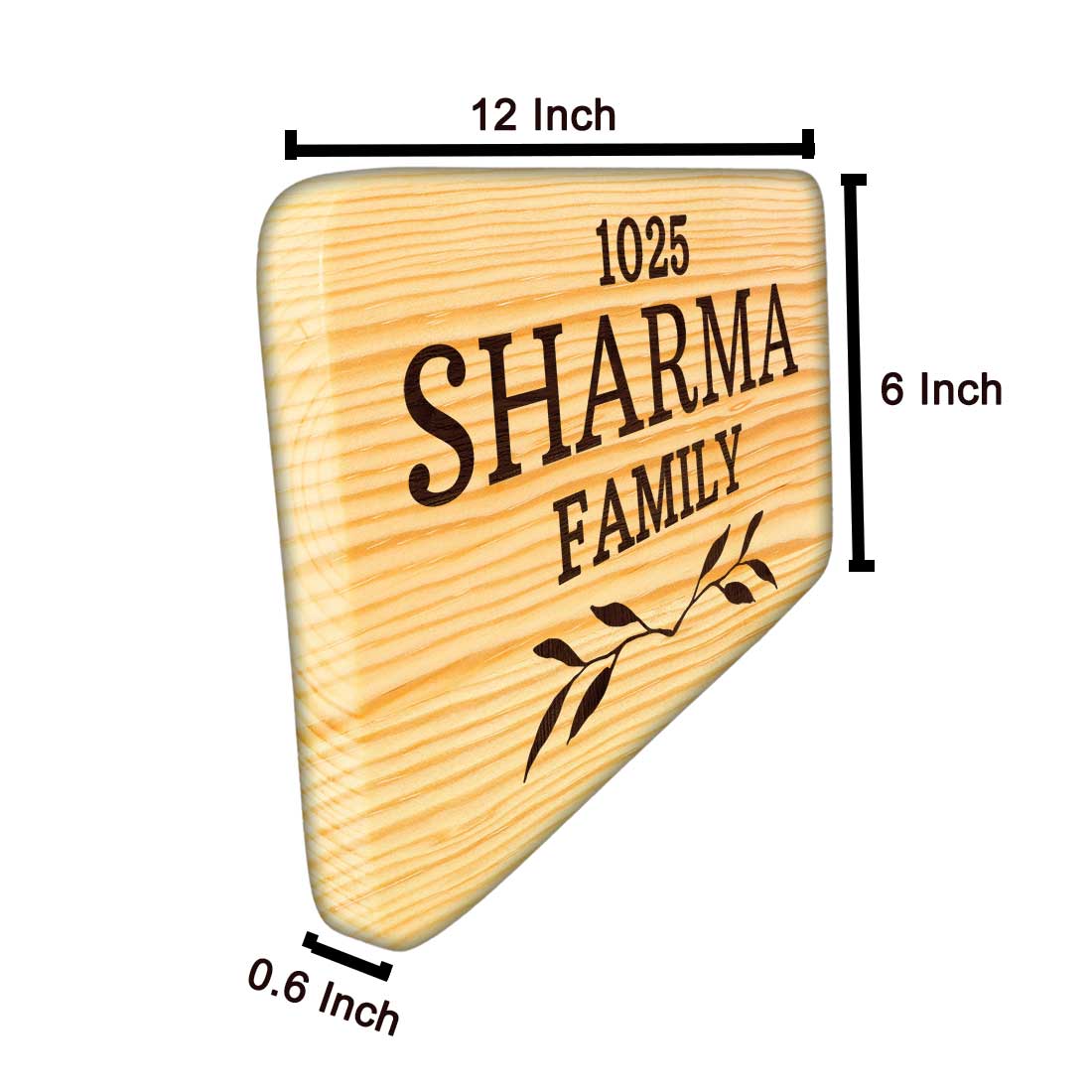 Personalized Wooden Name Plate for Home Bungalows - Classic - Image 6