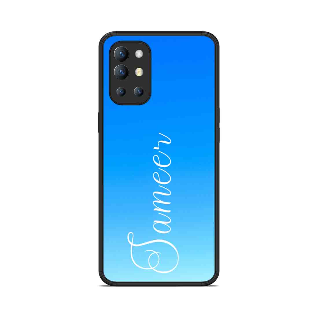 Personalzed Oneplus 9R Cover with Name Sky Blue Phone Case - Blue Sea - Image 2