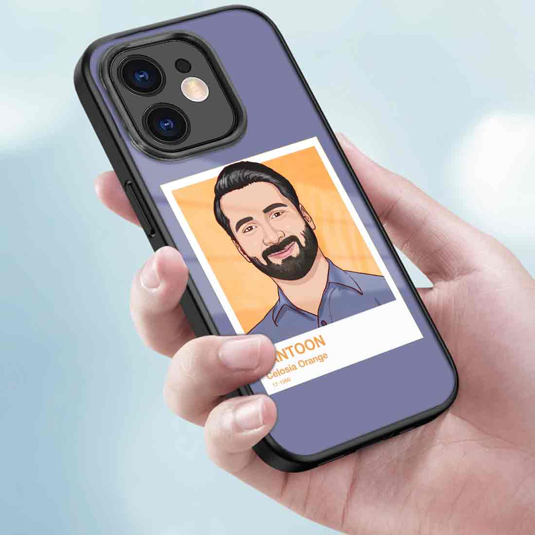 Phone Cases Custom Photo iPhone 11 Case - Orange Pantone - Image 3