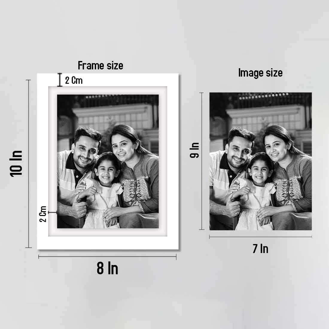 Photo Frame Wall Decor Customized Black and White 8x10 inch Photo Frame (Set of 6) - Image 6