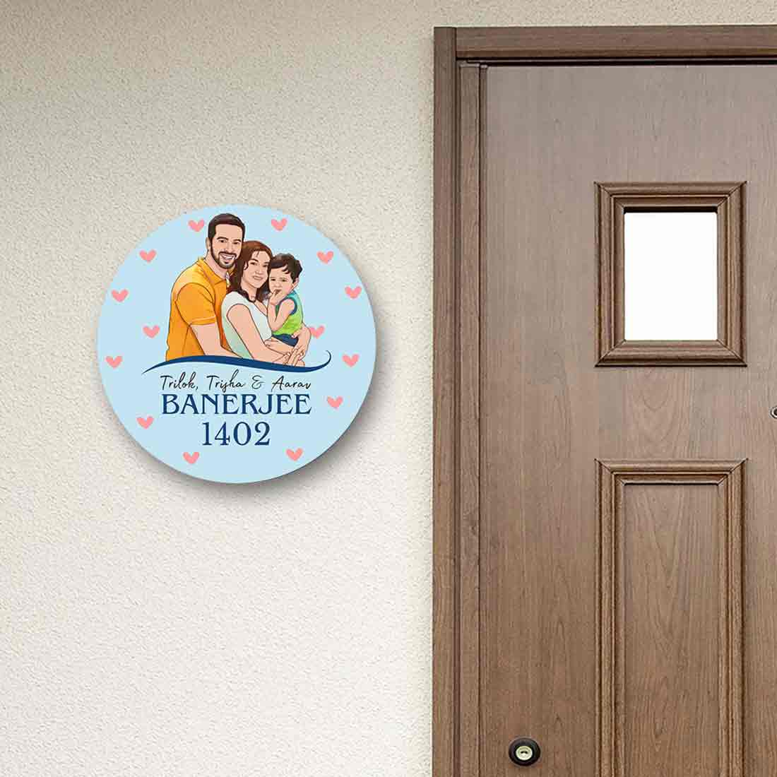 Photo Name Plate Personalized Round Nameplate - Image 4