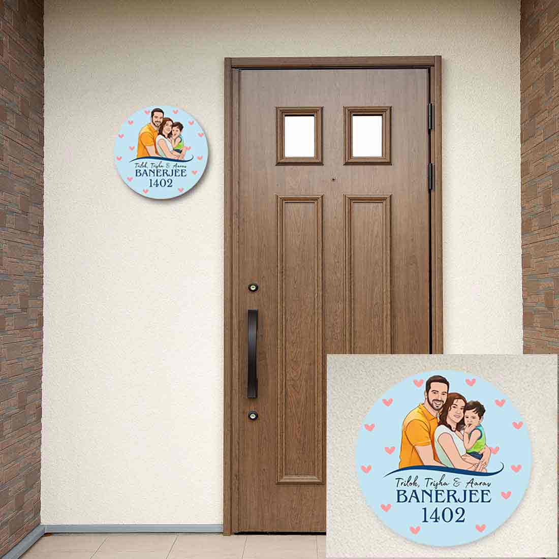 Photo Name Plate Personalized Round Nameplate - Image 5