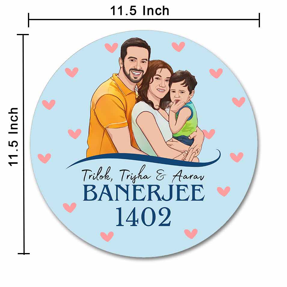 Photo Name Plate Personalized Round Nameplate - Image 6