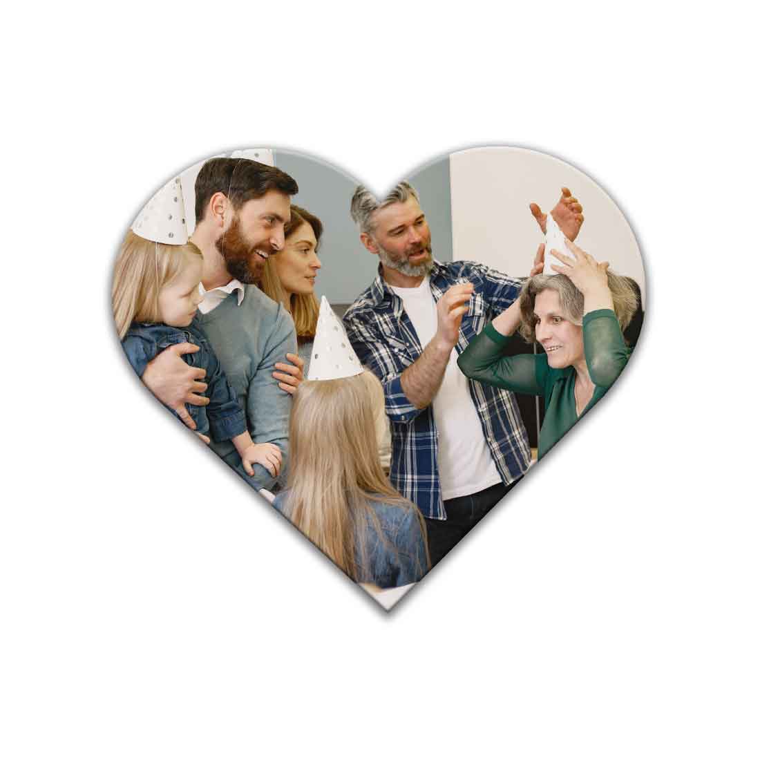 Picture Magnets for Fridge Custom Heart Shape Photo Magnets-7.5 CM - Image 3