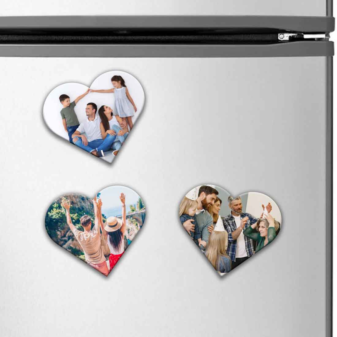 Picture Magnets for Fridge Custom Heart Shape Photo Magnets-7.5 CM - Image 7