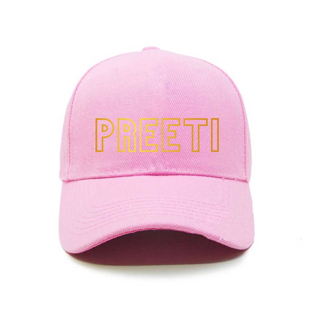 Pink Caps for Women Ladies - Add Name - Image 6