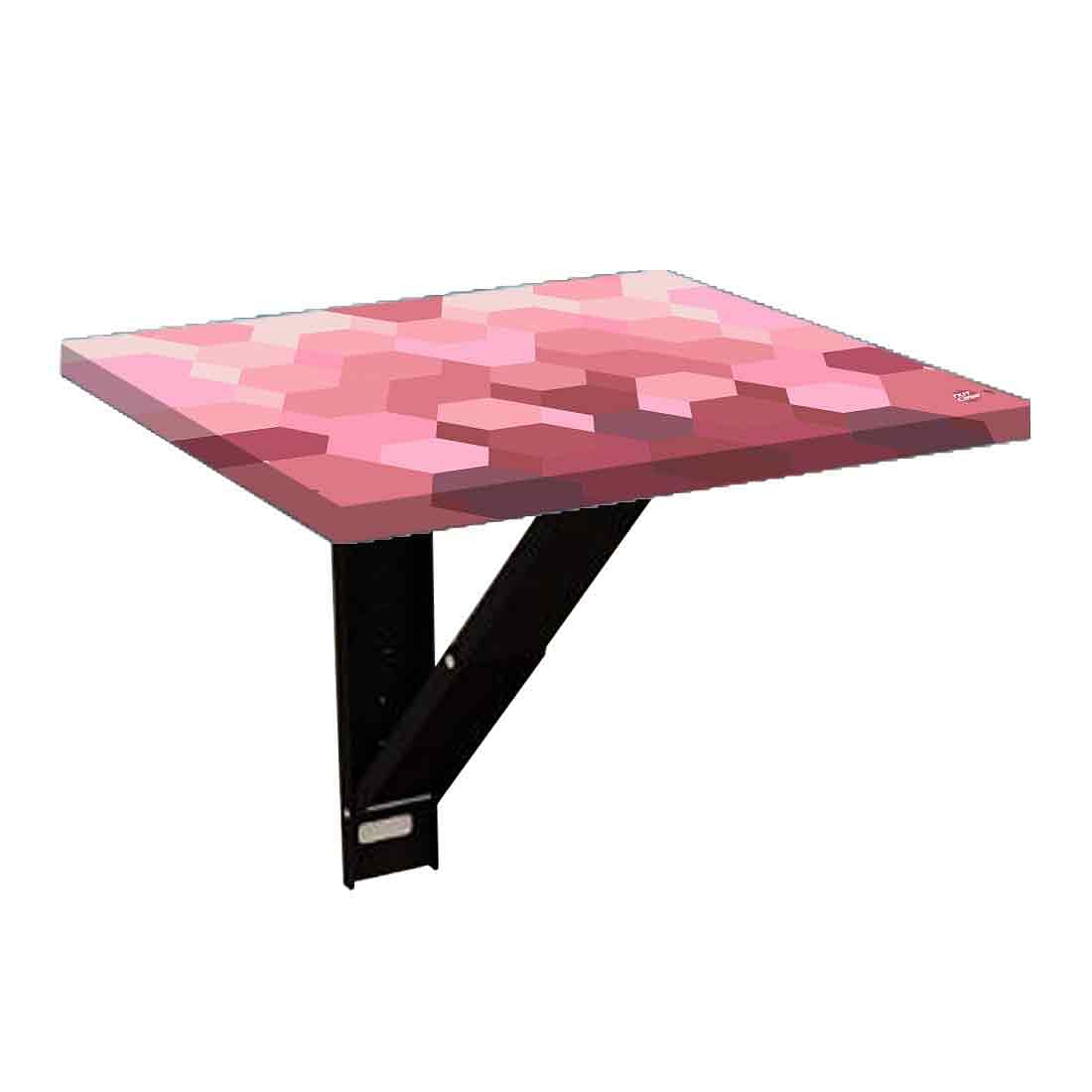 Bedside Table Foldable - Hexagon Pink Pattern - Image 6