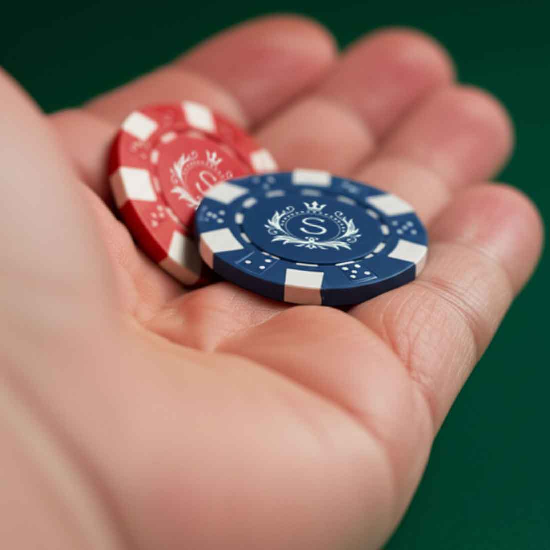 Premium Ceramic Chips for Poker - Personalized Casino Coin with Playing Cards Non-Tearable & Waterproof (100/200/300 in 5 Colors-colors may vary as per availability) - Image 13