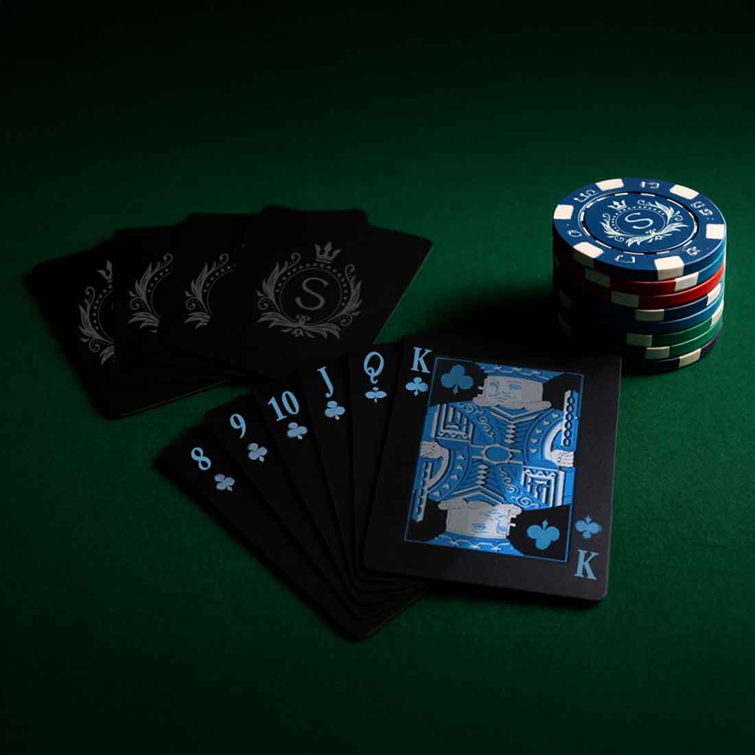 Premium Ceramic Chips for Poker - Personalized Casino Coin with Playing Cards Non-Tearable & Waterproof (100/200/300 in 5 Colors-colors may vary as per availability) - Image 8