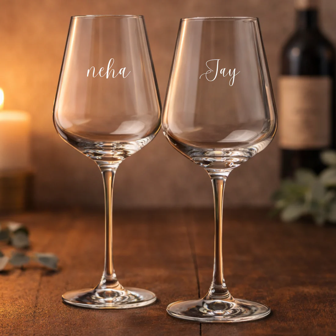 Premium Engraved Wine Glass - Custom Premium Wine Glasses Set