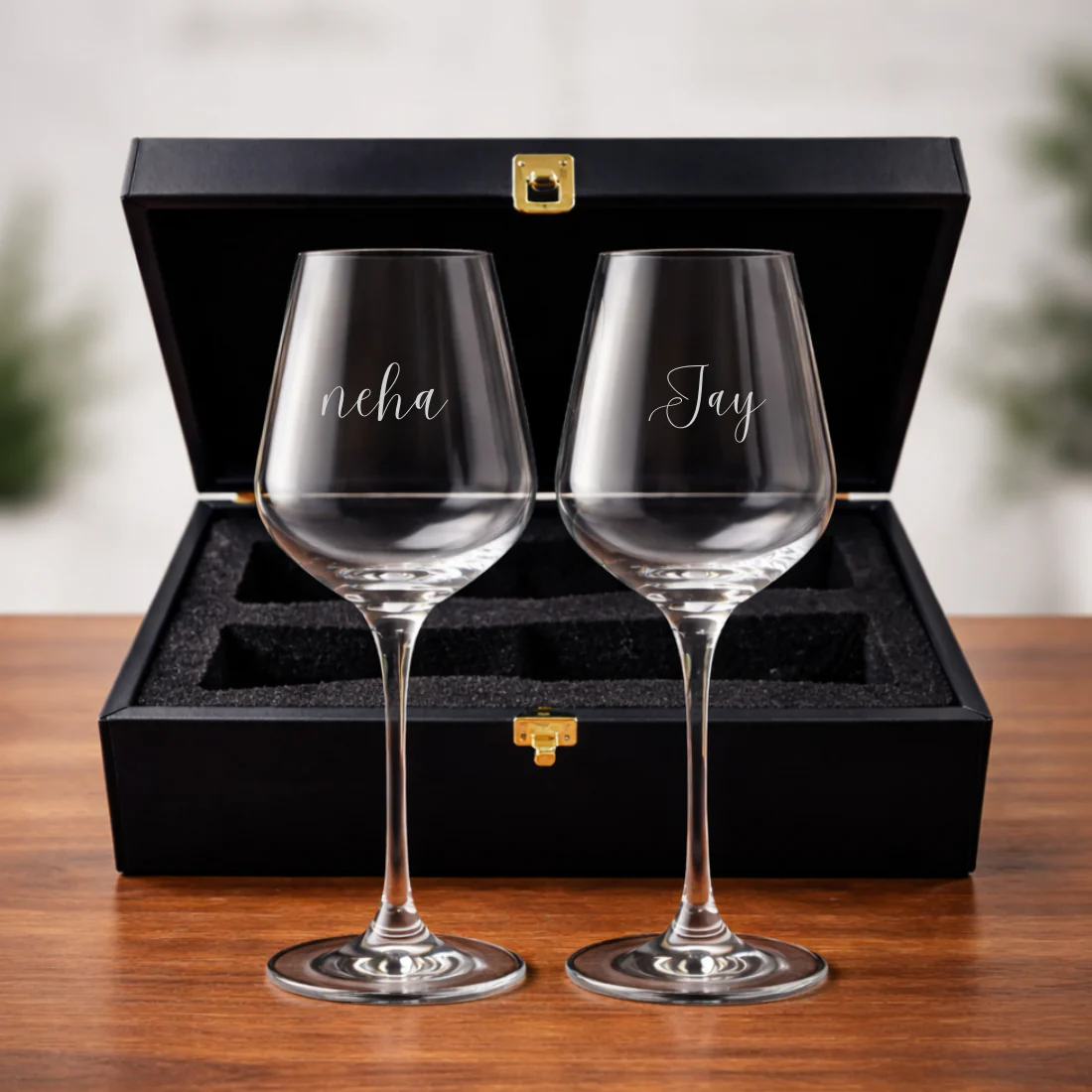 Premium Engraved Wine Glass - Custom Premium Wine Glasses Set - Image 2
