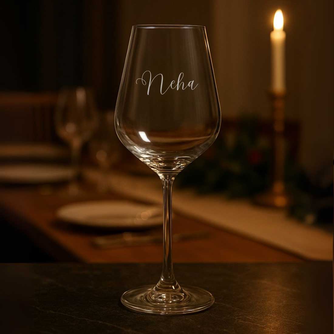 Premium Engraved Wine Glass - Custom Premium Wine Glasses Set - Image 3