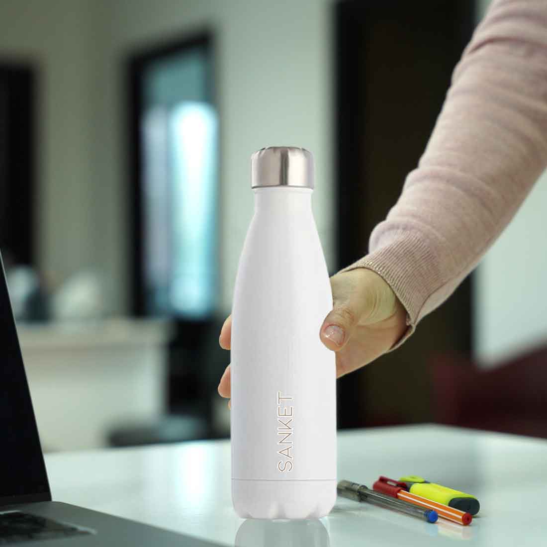 Printed Bottles of Water with Name - Personalized Insulated Water Bottles 500ml - Image 2