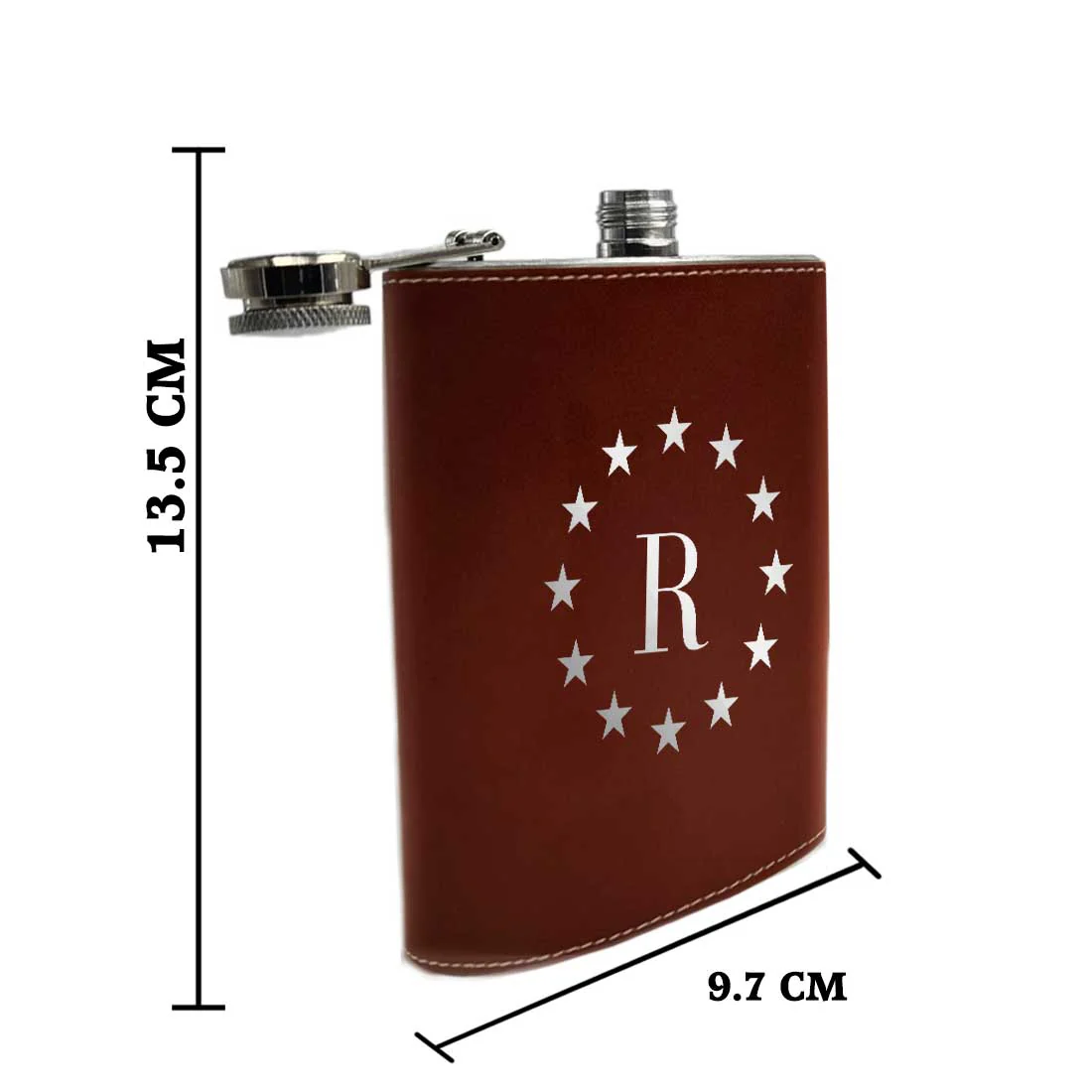 PU Leather Hip Flask With Name 8OZ Personalized Stylish Gifts For Men's - Image 18