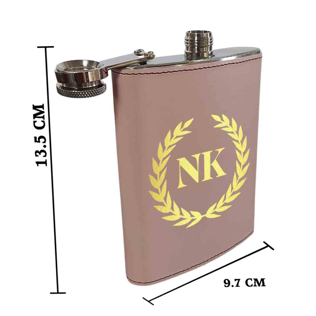 PU Leather Hip Flask With Name 8OZ Personalized Stylish Gifts For Men - Image 11