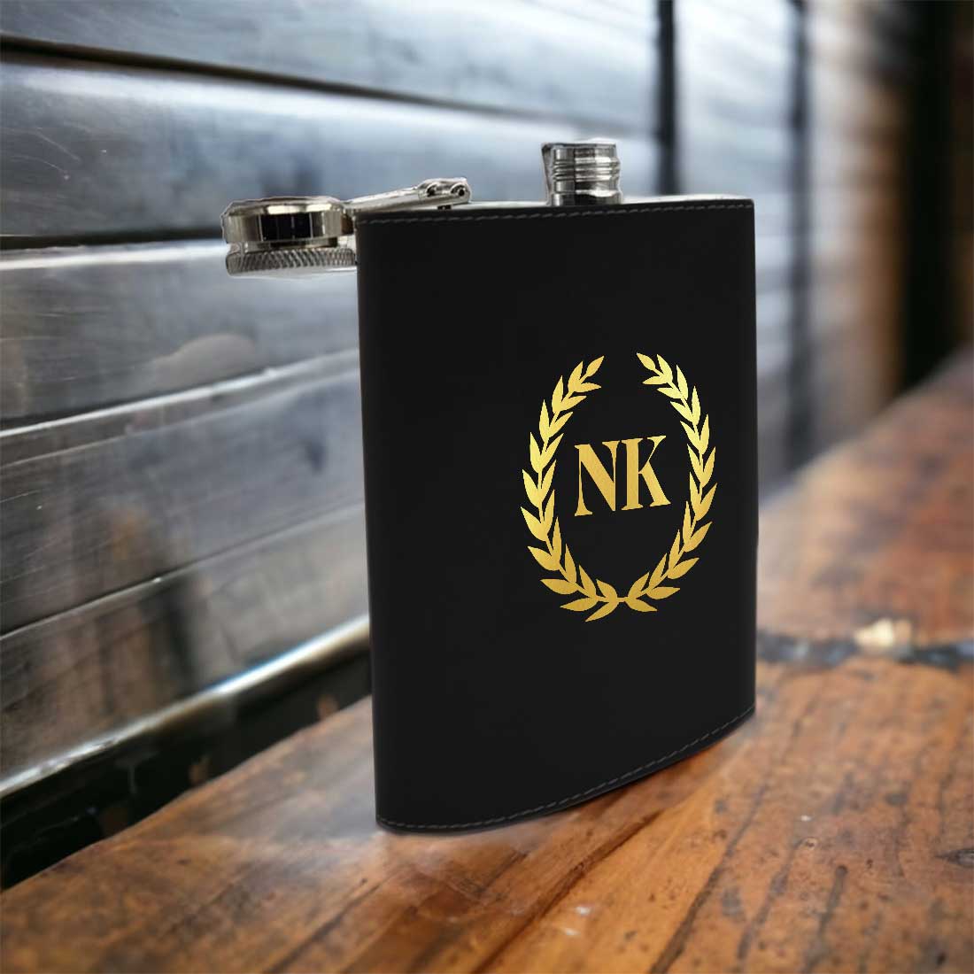 PU Leather Hip Flask With Name 8OZ Personalized Stylish Gifts For Men - Image 13