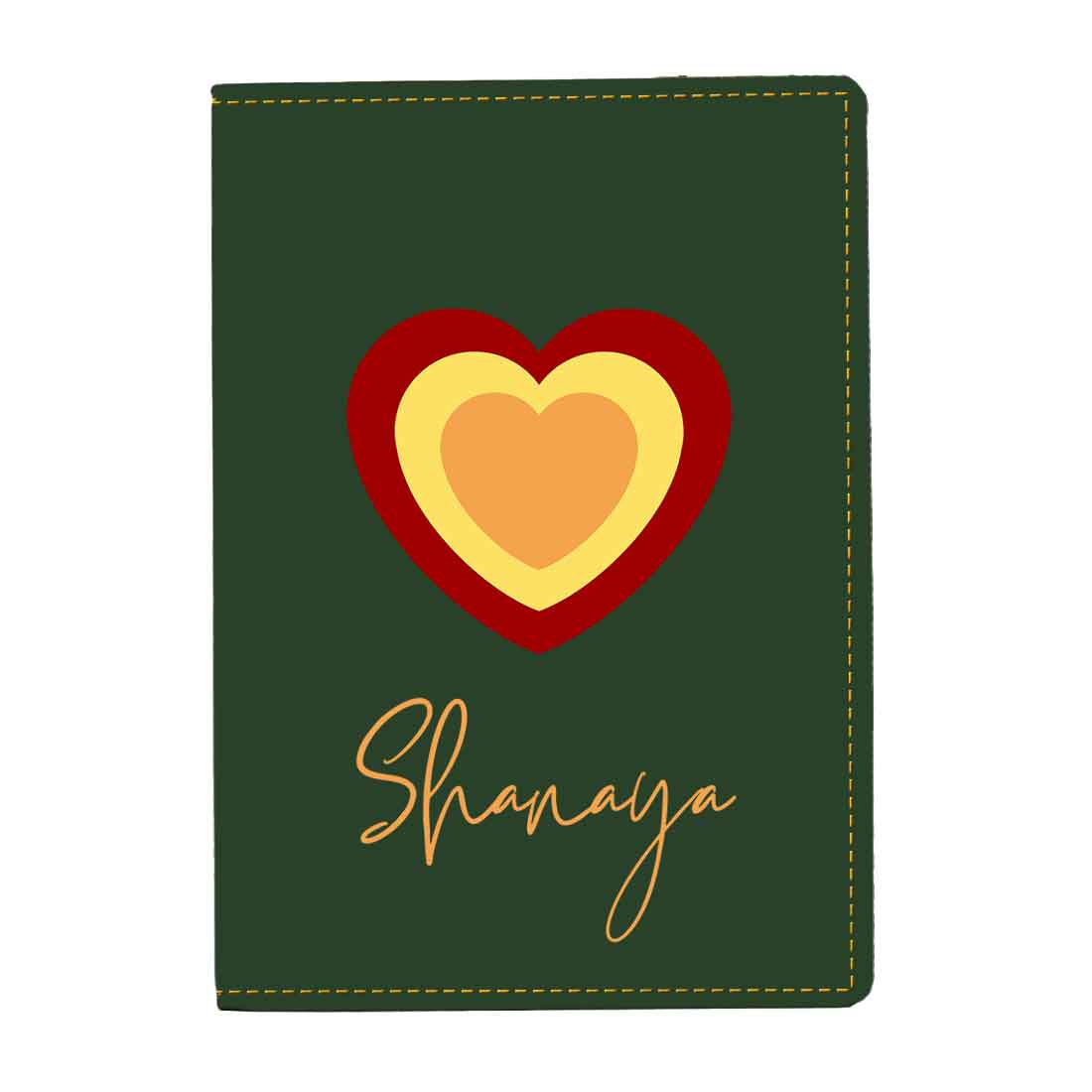 Pu Leather Personalized Passport Cover and Luggage Tag - Heart - Image 10