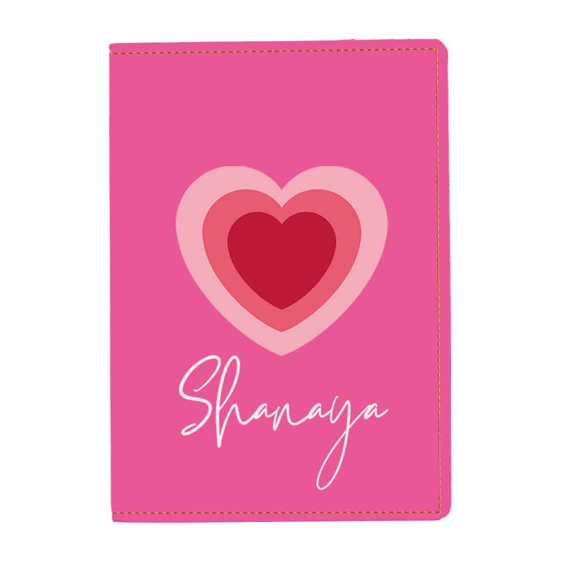 Pu Leather Personalized Passport Cover and Luggage Tag - Heart - Image 24