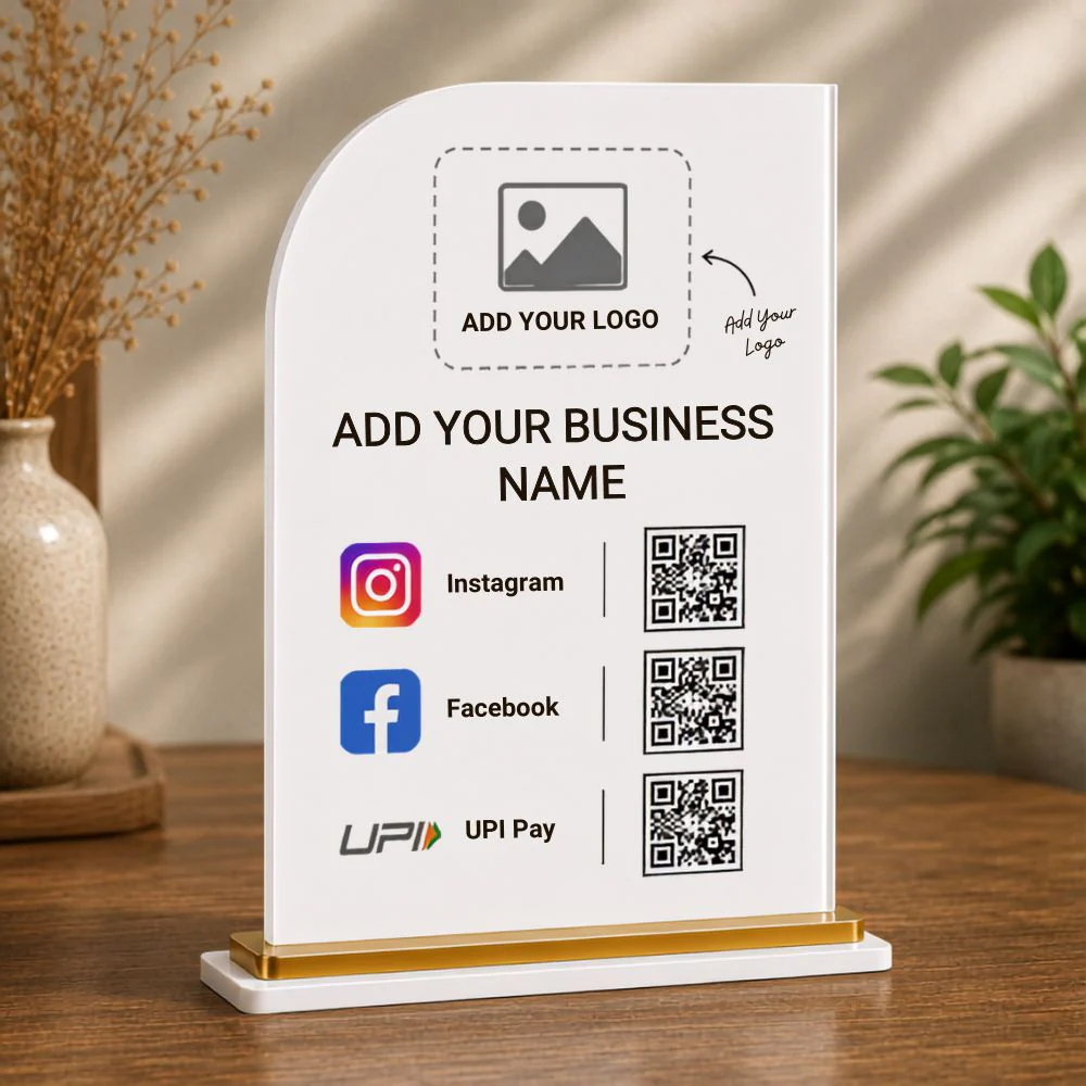 QR Code Scanner Stand | Custom Acrylic Stand for QR code - Image 4