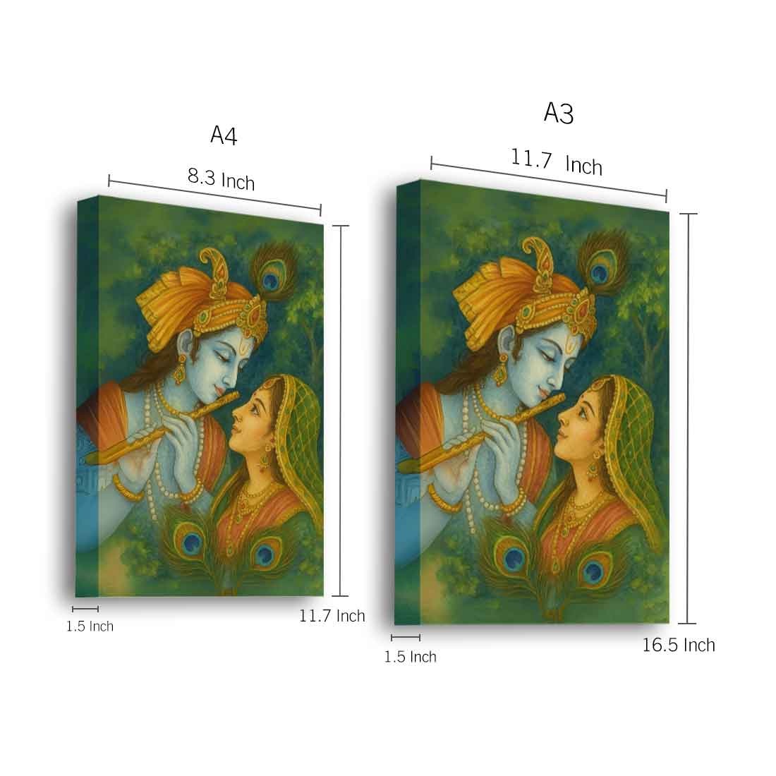 Radha Krishna Photo Frame with LED Backlight, HD Print– Perfect for Home Temple, Décor, or Gifting - Image 4