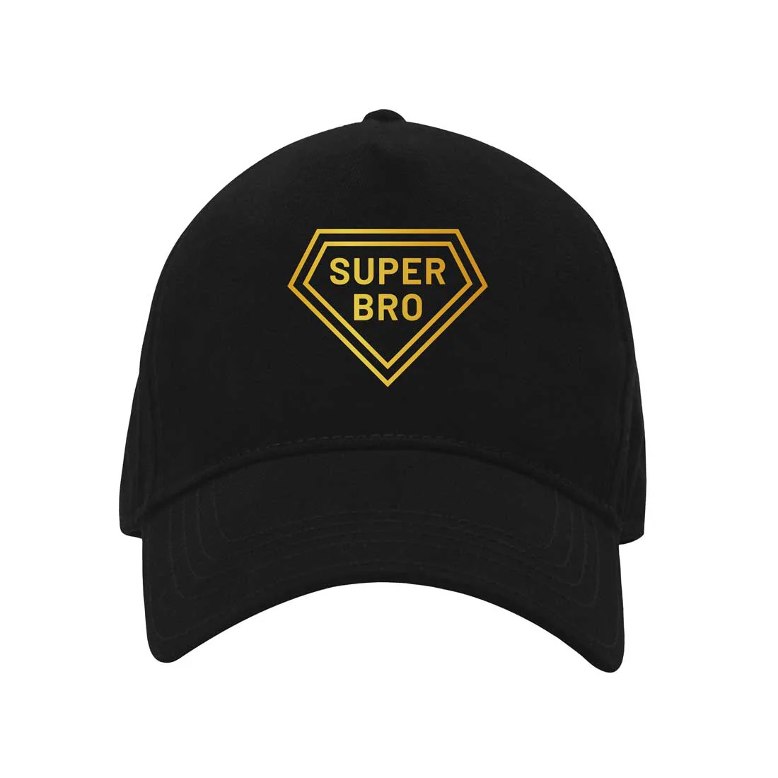 Raksha Bandhan Gift for Brother – Super Bro Black Cap with Golden Acrylic Rakhi - Image 10