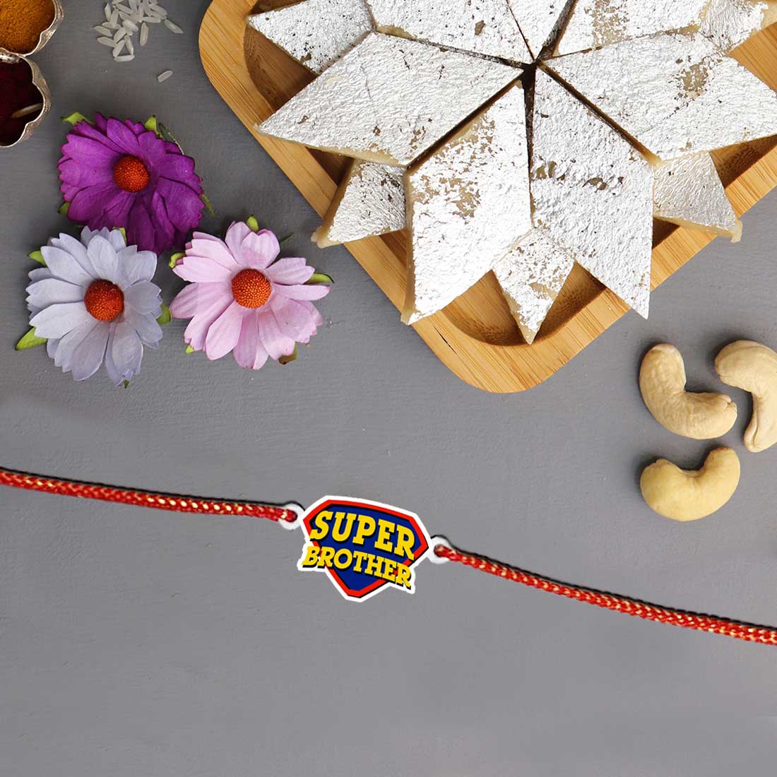 Raksha Bandhan Rakhi for Brother Designer Kids Rakhi - Super Brother - Image 2